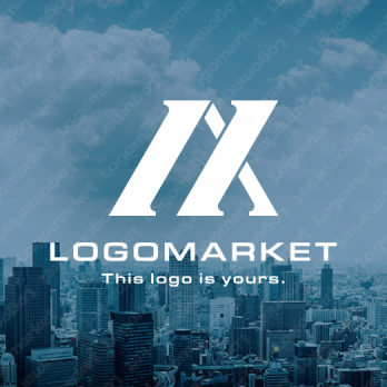 AとXと上昇のロゴ