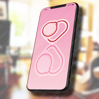 爆弾とハートと導火線のロゴ