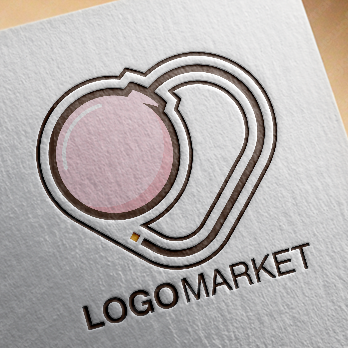 爆弾とハートと導火線のロゴ