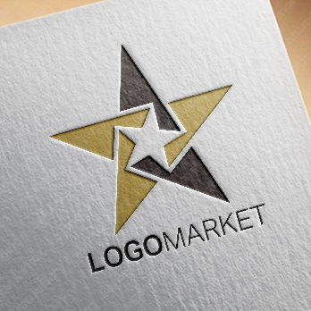 星とカラフルと二重のロゴ