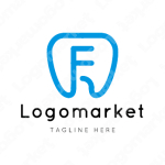 Fとfと歯のロゴ