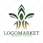 上昇と優雅と抽象のロゴ