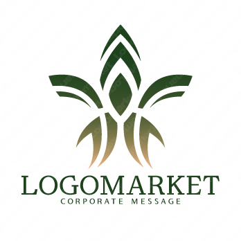 上昇と優雅と抽象のロゴ