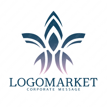 上昇と優雅と抽象のロゴ