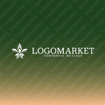 上昇と優雅と抽象のロゴ