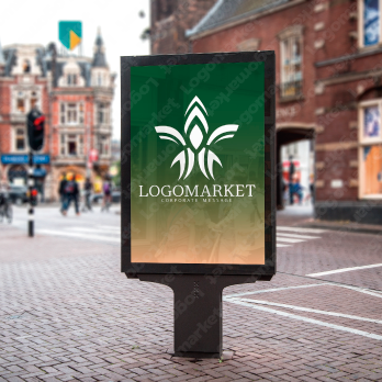 上昇と優雅と抽象のロゴ