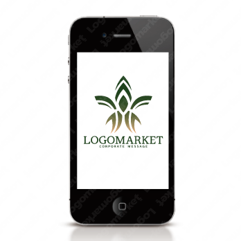 上昇と優雅と抽象のロゴ