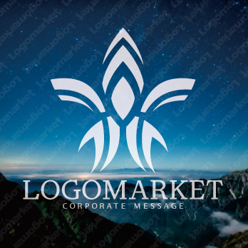 上昇と優雅と抽象のロゴ