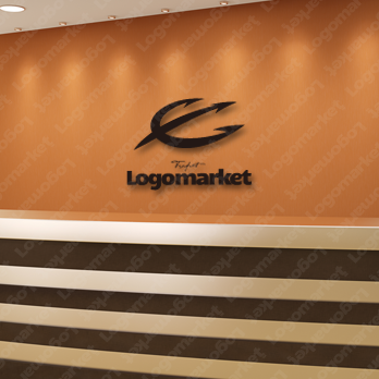 革新的と実行力と三位一体のロゴ