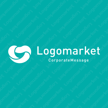 ハートとリボンと繋がりのロゴ