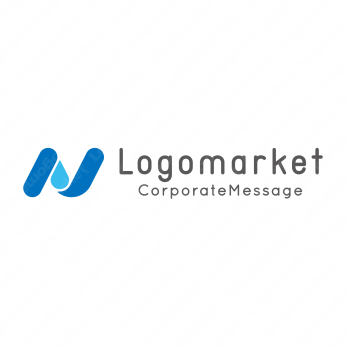 水滴と雫とNのロゴ