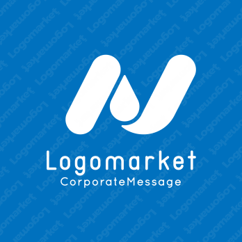 水滴と雫とNのロゴ