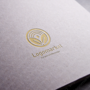 双葉と虹と新芽のロゴ