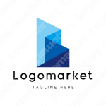 Bとビルと立体のロゴ