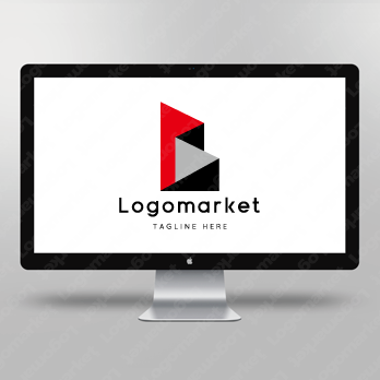 Bとビルと立体のロゴ