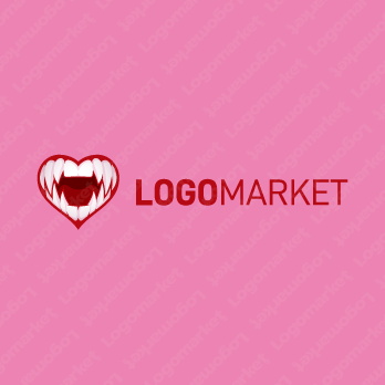 牙とハートとビーストのロゴ