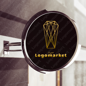 成功とラグジュアリーとビルのロゴ