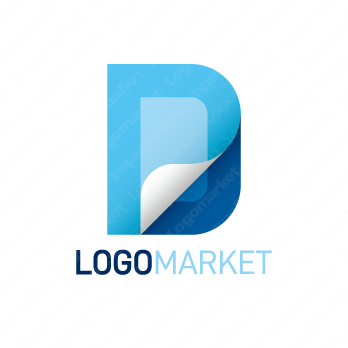 DとPと紙のロゴ