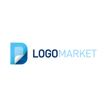 DとPと紙のロゴ