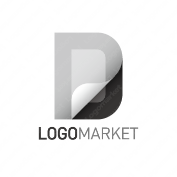 DとPと紙のロゴ