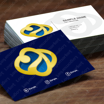 aと楕円とoのロゴ