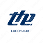 theとエンブレムとモノグラムのロゴ