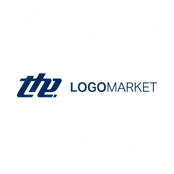 theとエンブレムとモノグラムのロゴ