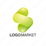 ドットとSと透明のロゴ