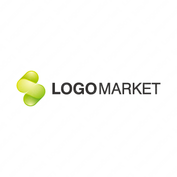 ドットとSと透明のロゴ