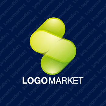 ドットとSと透明のロゴ