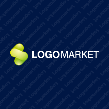 ドットとSと透明のロゴ