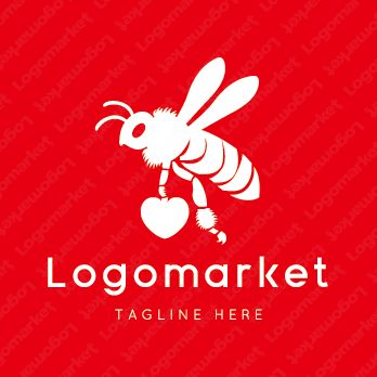 蜂と蜜蜂と蜂蜜のロゴ