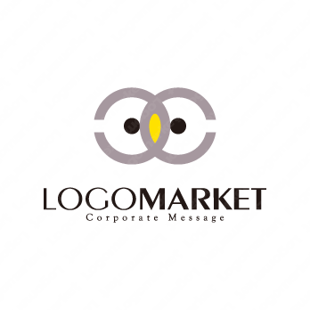 ランドルト環とかわいいとミニマルのロゴ