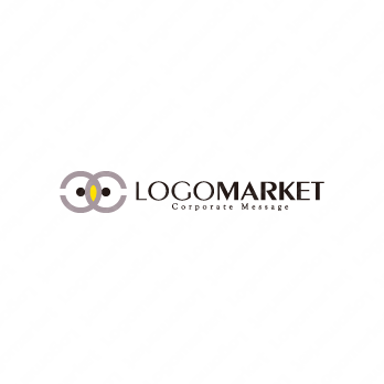 ランドルト環とかわいいとミニマルのロゴ