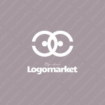 ランドルト環とかわいいとミニマルのロゴ