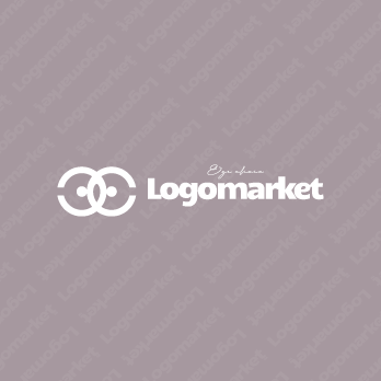 ランドルト環とかわいいとミニマルのロゴ