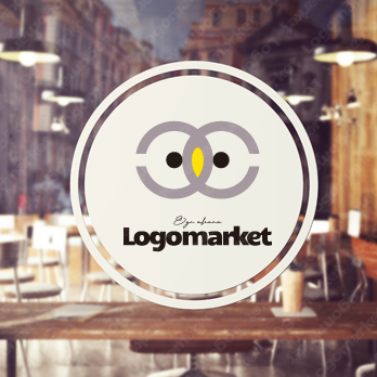 ランドルト環とかわいいとミニマルのロゴ