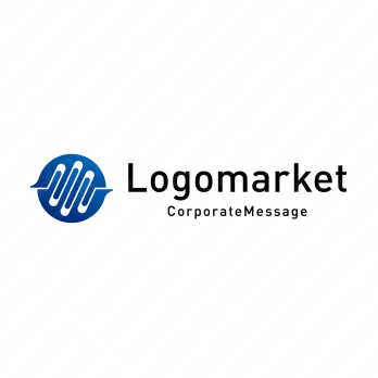 波形と音声波形とデータのロゴ