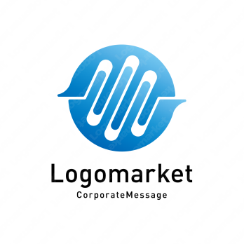 波形と音声波形とデータのロゴ