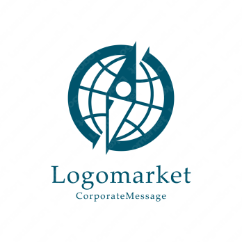 iとコンパスと方位磁針のロゴ