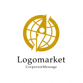 iとコンパスと方位磁針のロゴ