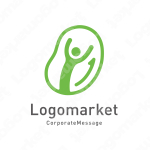 元気と豆と成長のロゴ