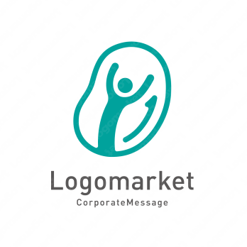 元気と豆と成長のロゴ