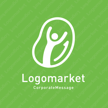 元気と豆と成長のロゴ