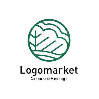 松と家紋風と親しみやすいのロゴ