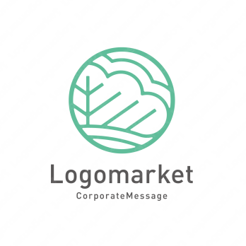 松と家紋風と親しみやすいのロゴ