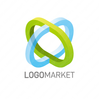 XとOと交差のロゴ