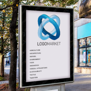 XとOと交差のロゴ