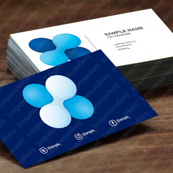 Xと球とつながりのロゴ