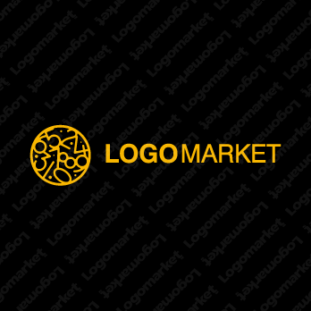 ナンバーと数字と数学のロゴ